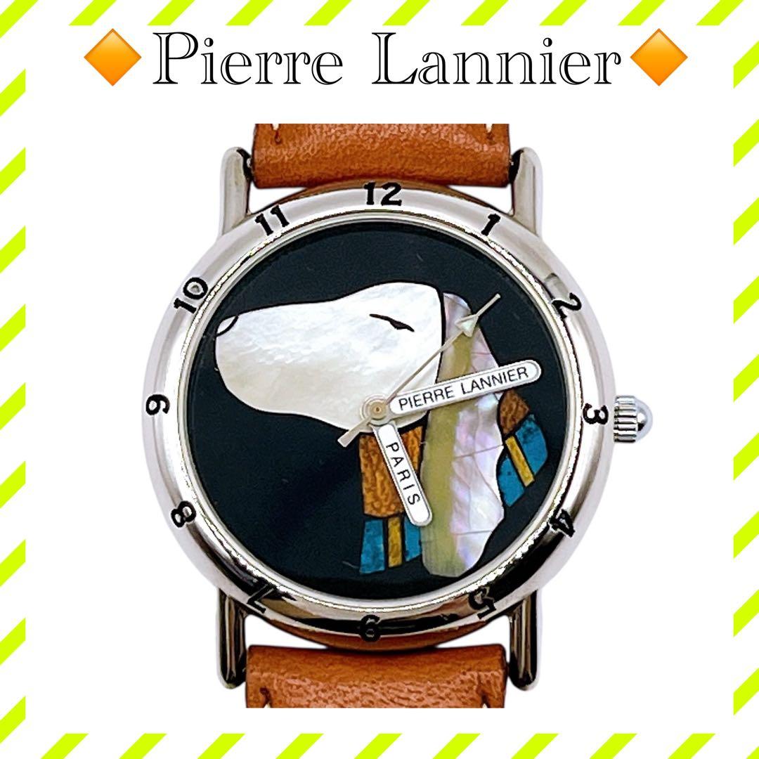 美品 ピエールラニエ 065.801 3針 ドッグ 世界999本限定 腕時計 黒