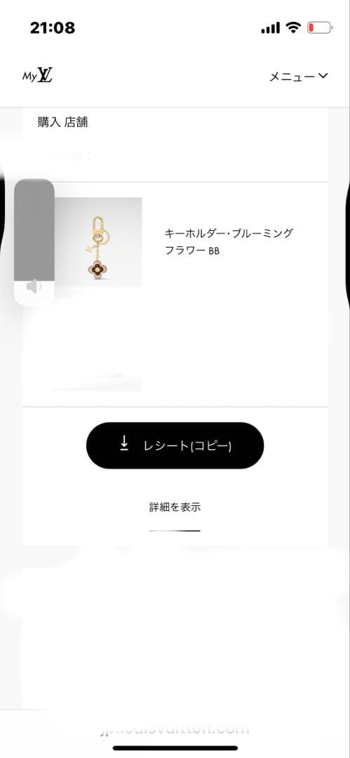 ルイヴィトン　キーホルダー　チャーム