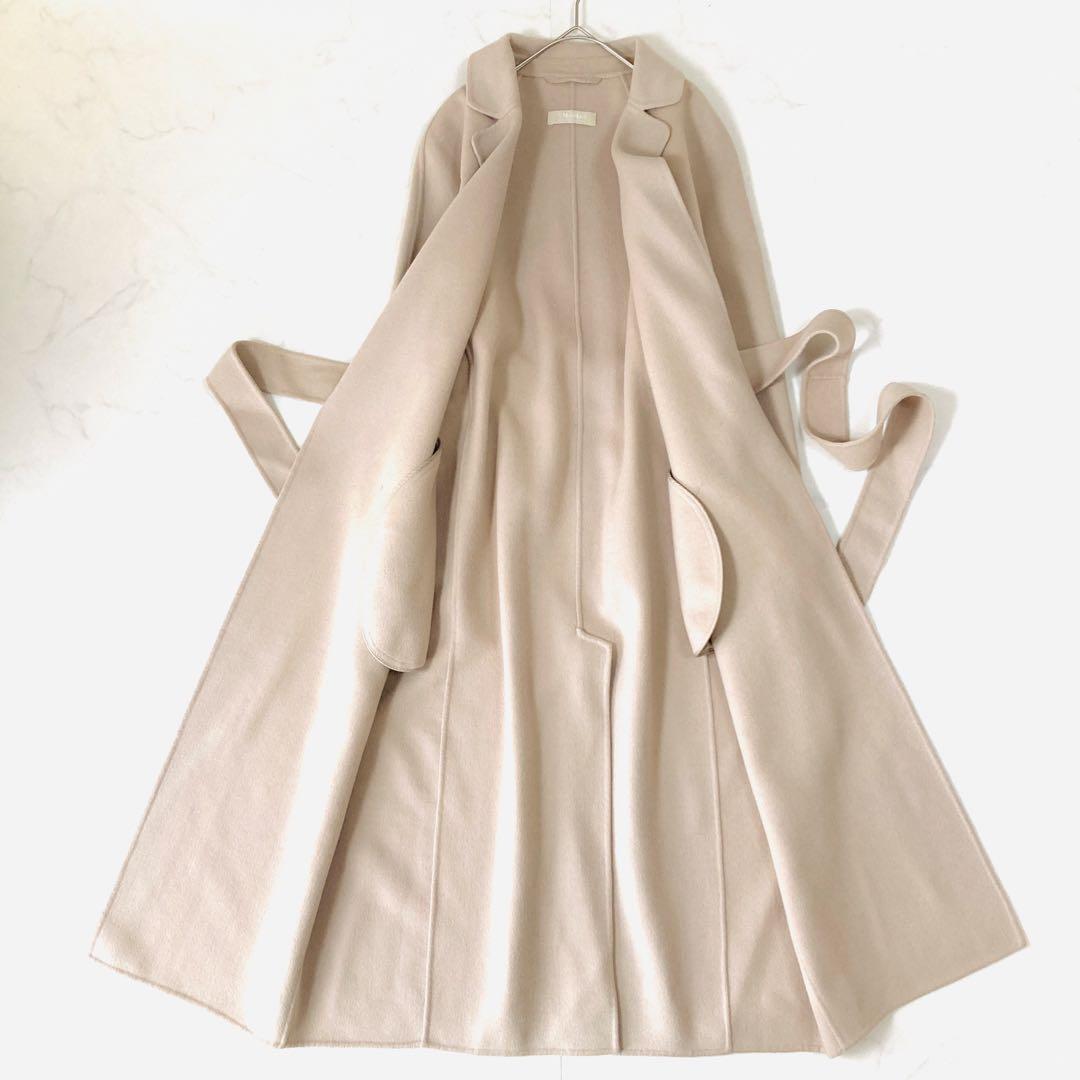 美品✨️マックスマーラ　クチートアマーノ　ガウンコート　ベルテッド　ロング　38
