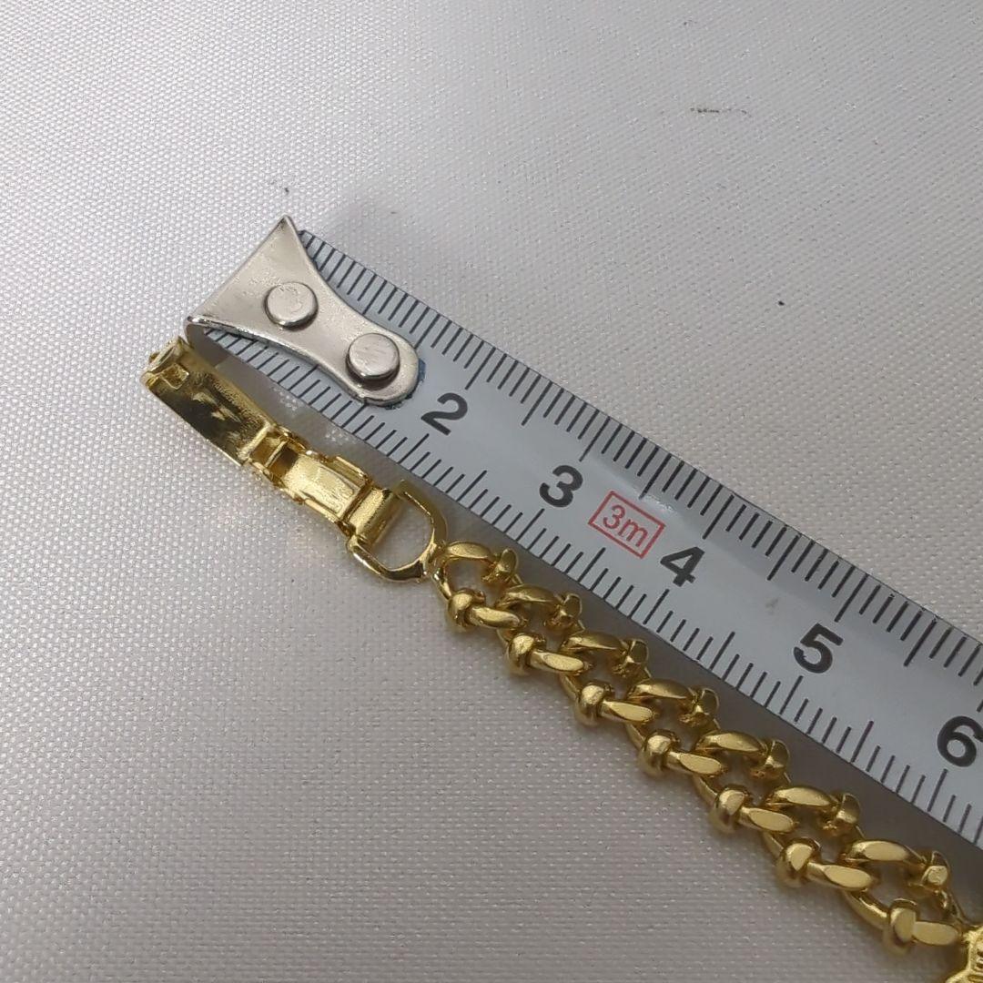 【美品】CELINE セリーヌ トリオンフ ロゴ チェーン ブレスレット