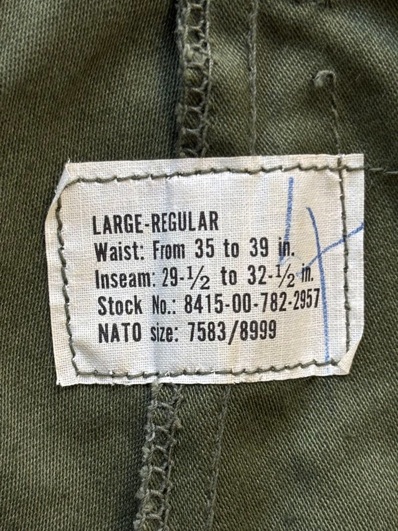 M65パンツ　large regular　デッドストック