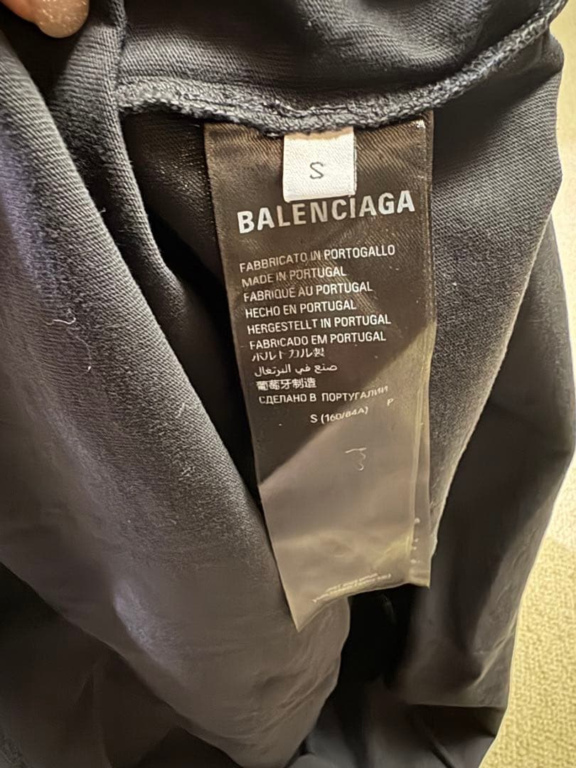 Balenciaga Paris LibertyバレンシアガダメージTシャツS