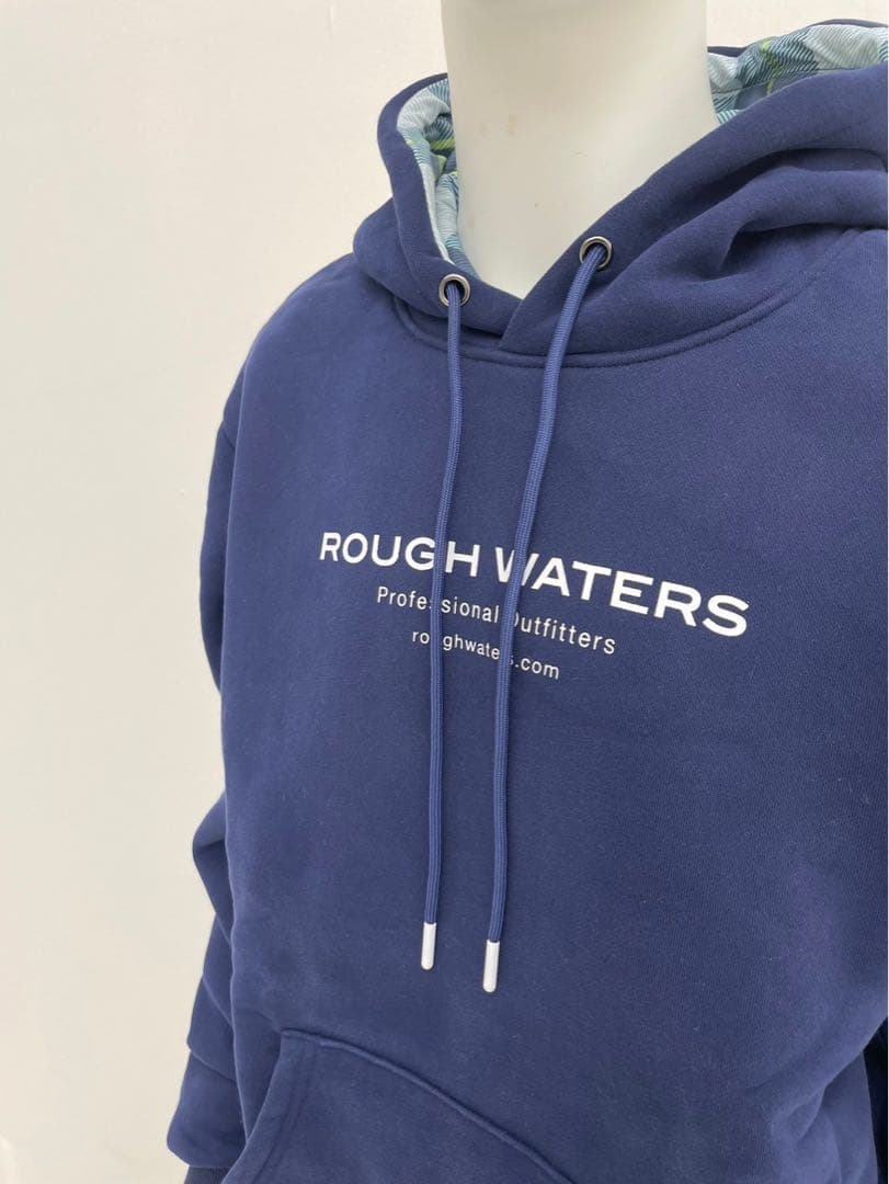 エリートグリップ　ROUGH WATERS フード付パーカー ネイビー　LL
