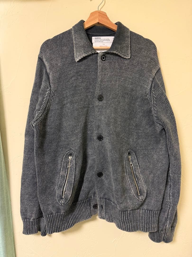 トップス DAIRIKU Vintage Dyed Knit Jacket