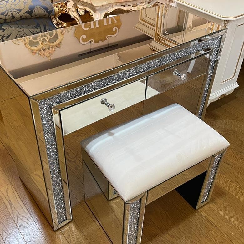 ドレッサー 3点セット ミラー家具 ディスプレイスタンド デスク