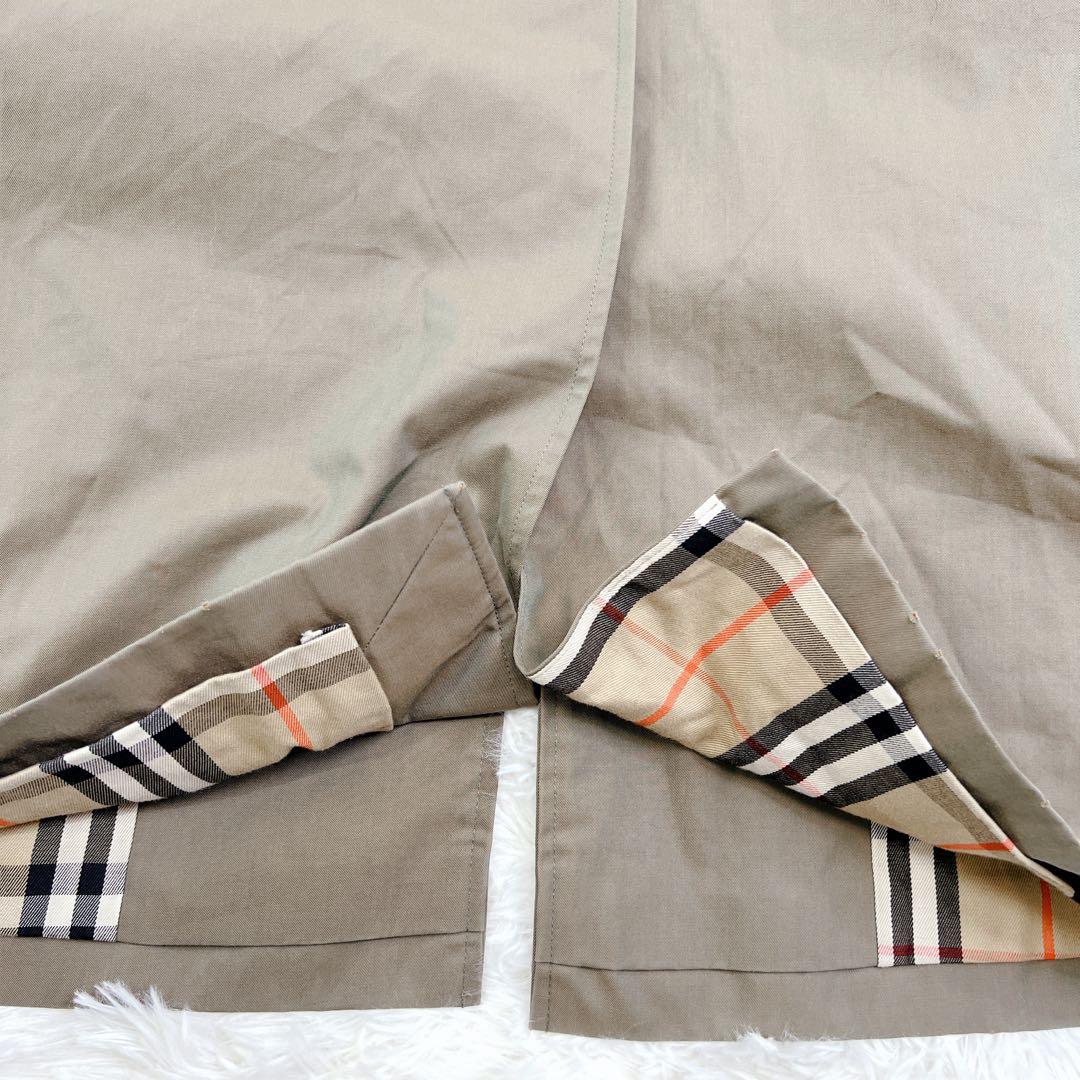 ✨レア✨90年製 バーバリー ステンカラーコート 総裏ノバチェック 英国製 L