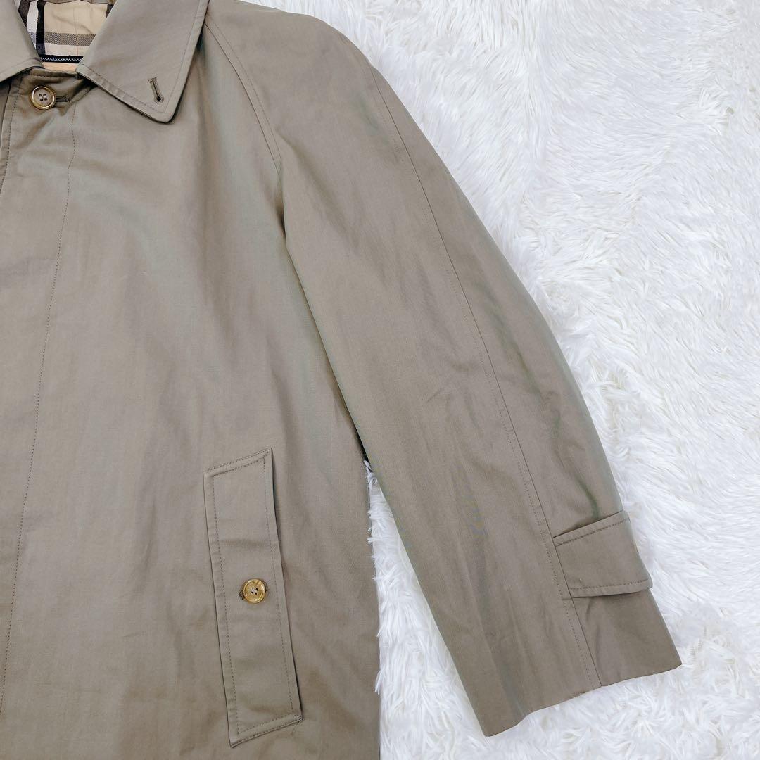 ✨レア✨90年製 バーバリー ステンカラーコート 総裏ノバチェック 英国製 L