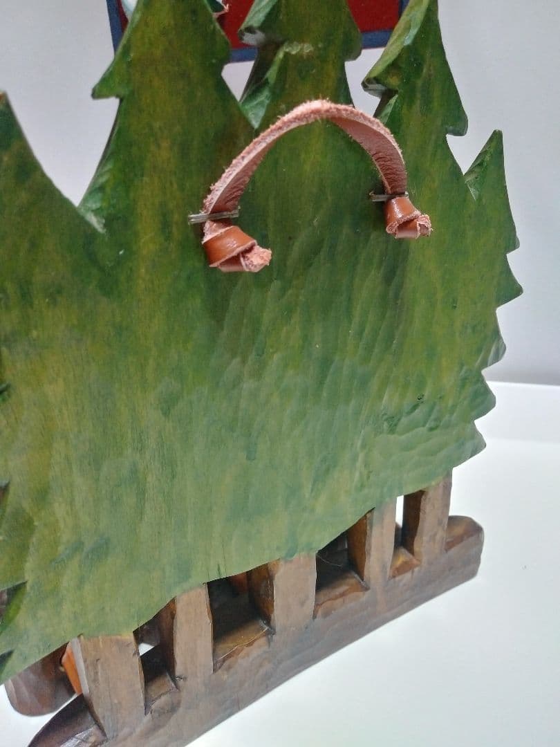 ❤️ヴィンテージ　木製　置き物　クリスマスツリー　切り株　可愛い　壁掛け✨❤️