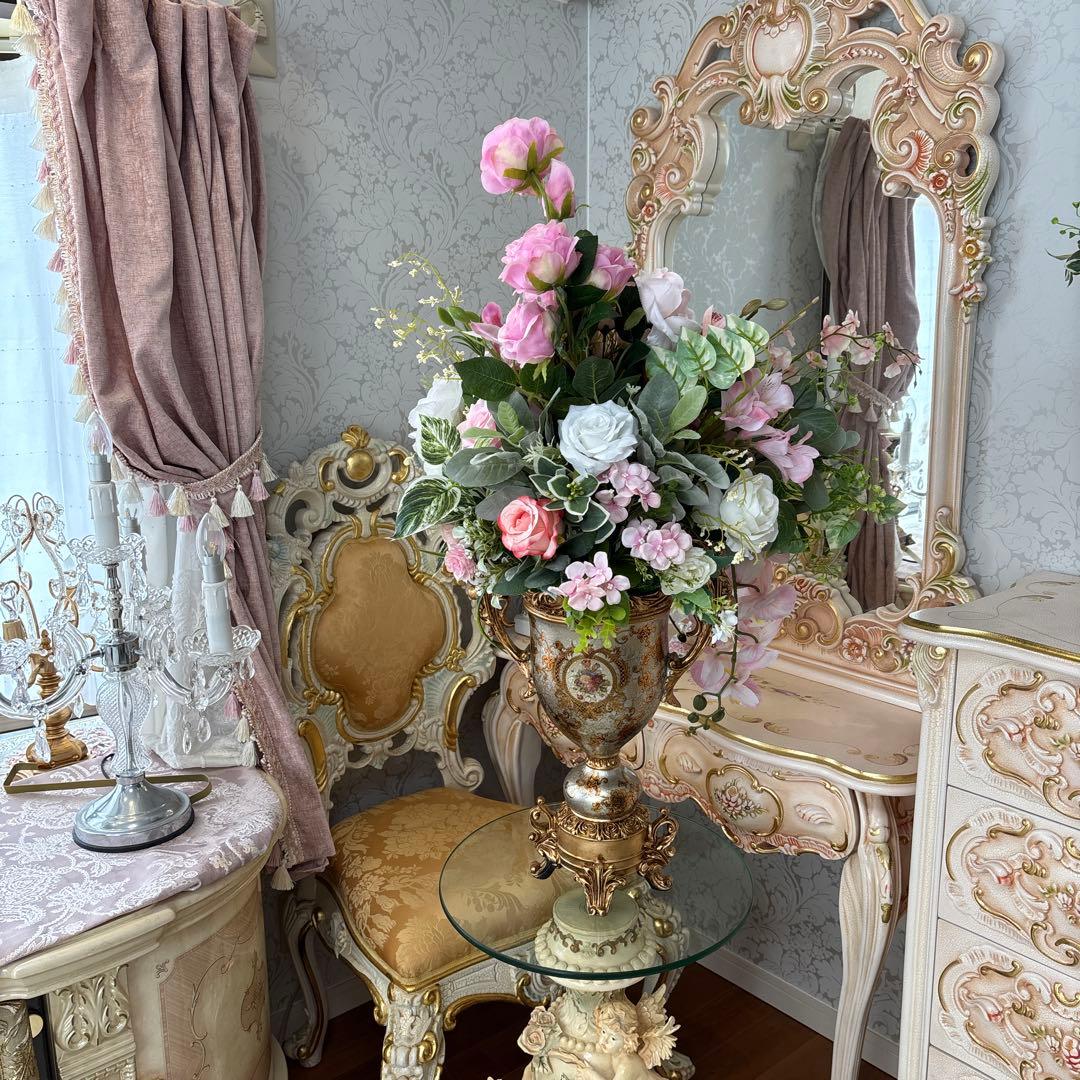 超大型 ロココ調 フラワーアレンジ 造花