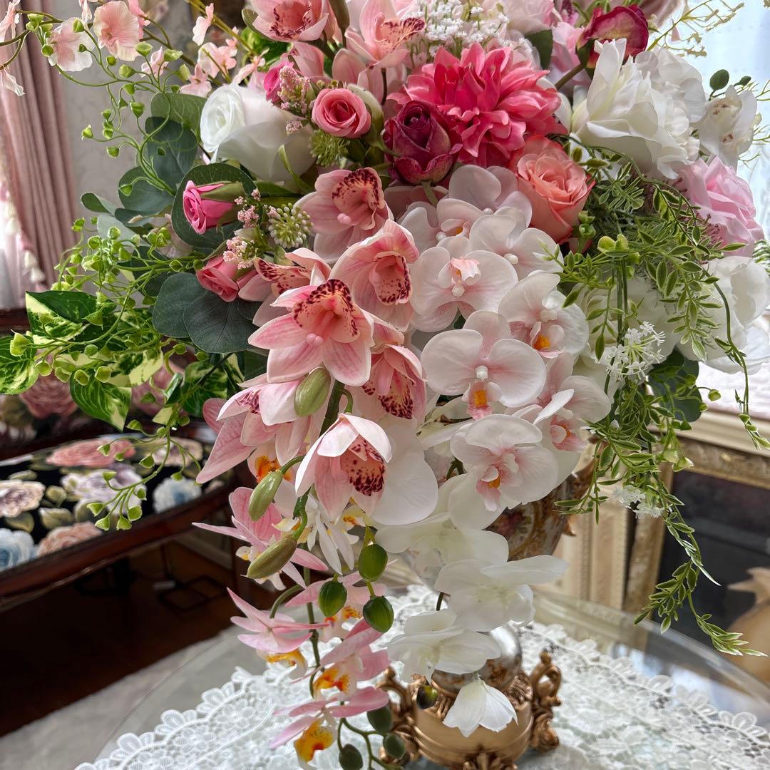超大型 ロココ調 フラワーアレンジ 造花