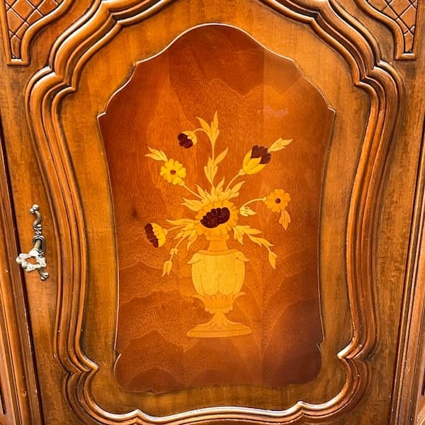 イタリアアンティーク　サイドボード　コンソールテーブル　花台　電話台