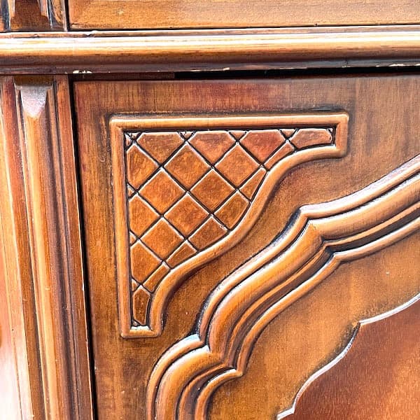 イタリアアンティーク　サイドボード　コンソールテーブル　花台　電話台