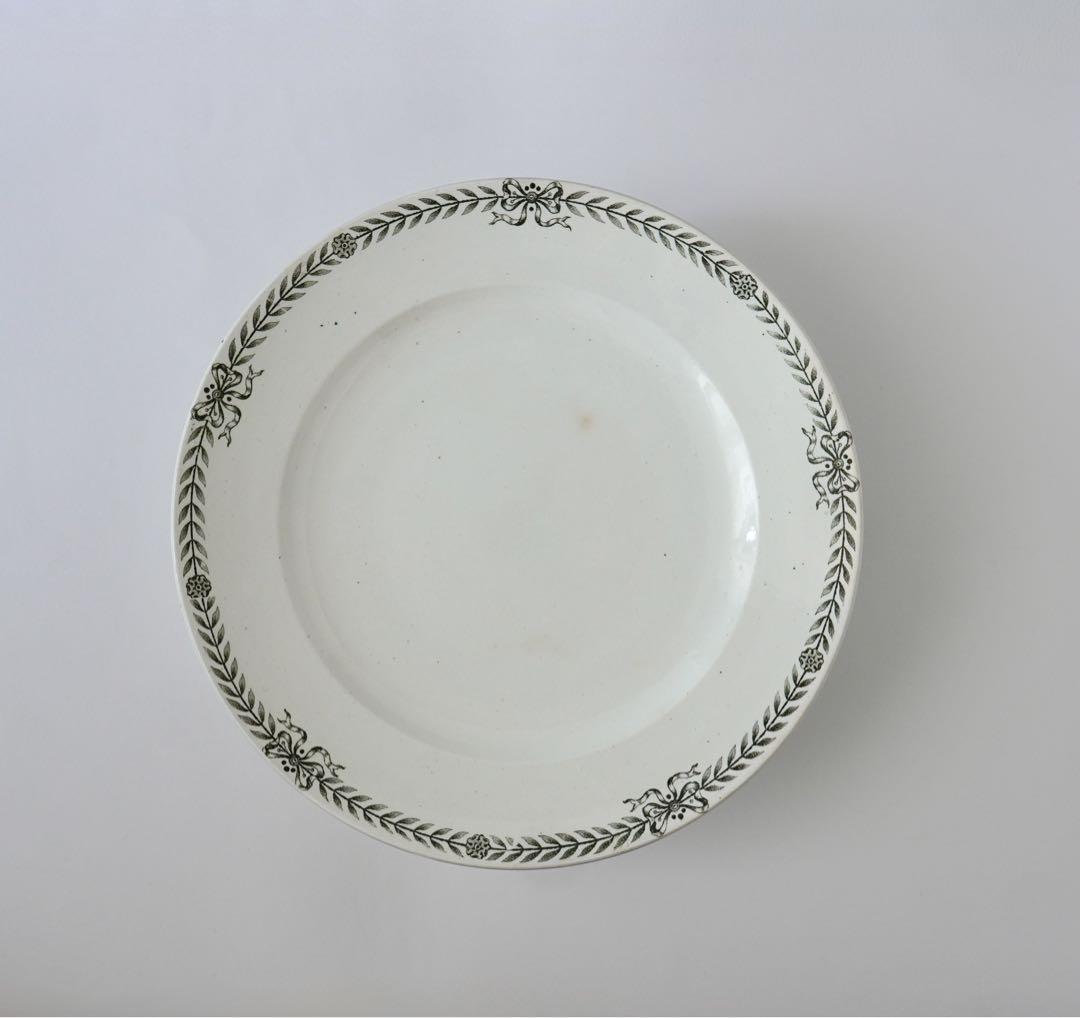 フランス サンタマン アンティーク コンポティエ コンポート プレート