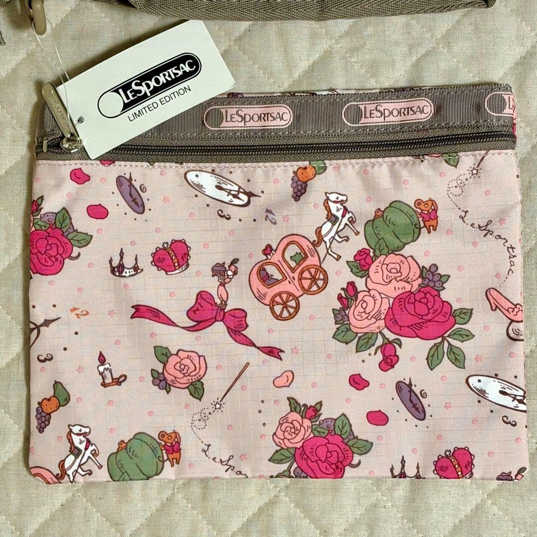 レスポートサック　シンデレラ　ディズニー　MED WEEKENDER ポーチ付き