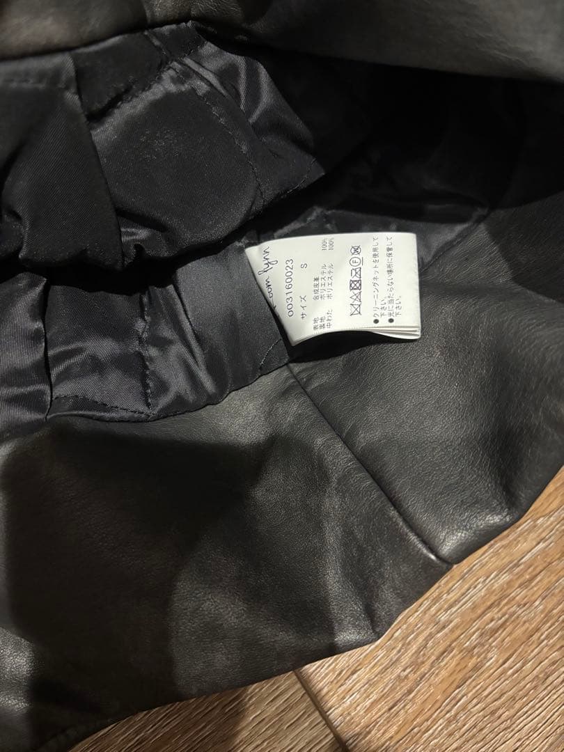 searoomlynn エコレザージャケット　ブラック