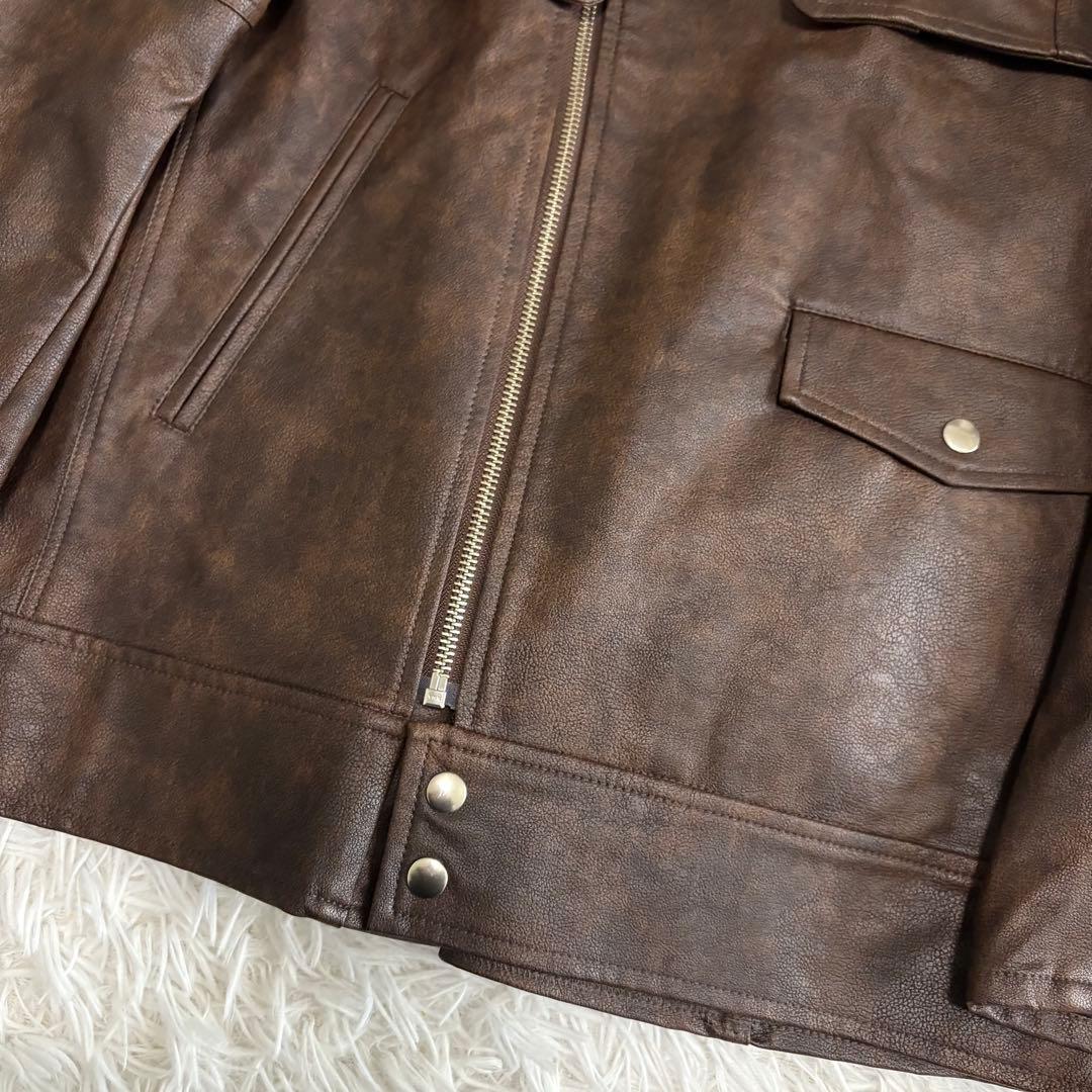 Ameri MANY WAY RIDERS JACKET ブラウン 25aw