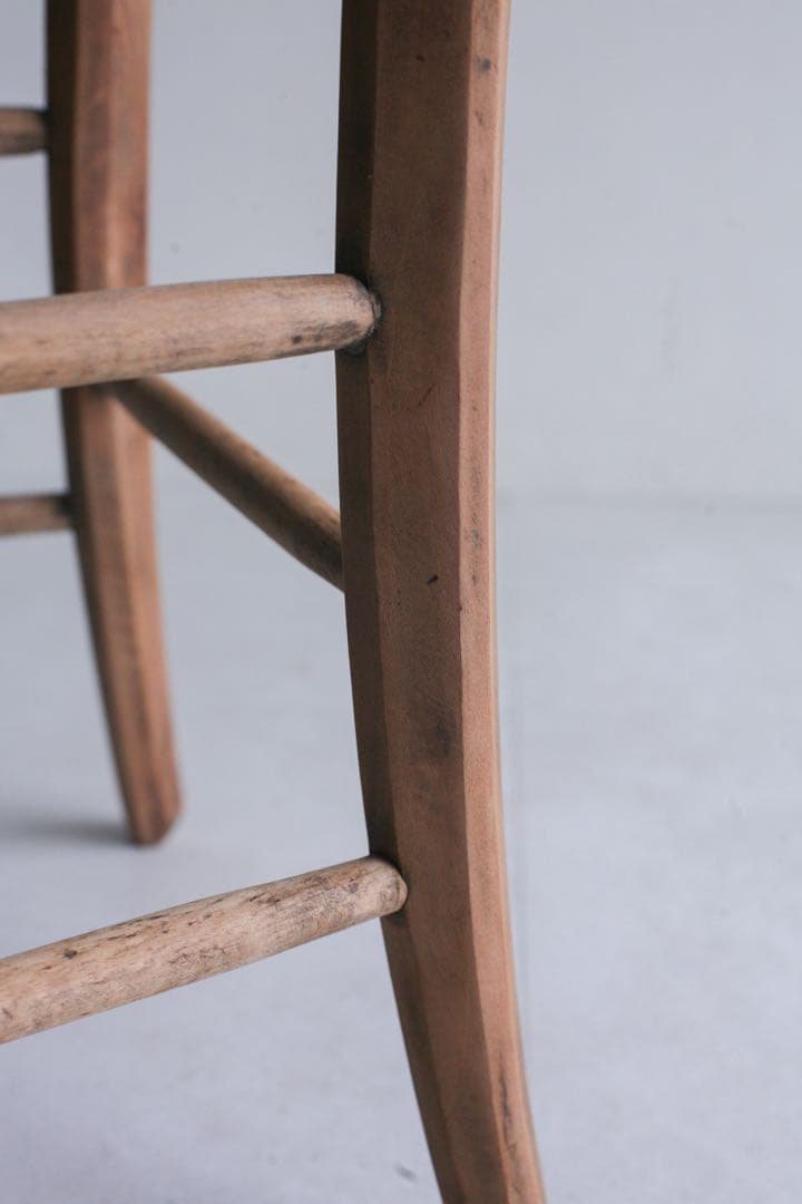 【SALE品】フランス　ラッシュ編みチェア　ダイニングチェア　ブロカント　古家具