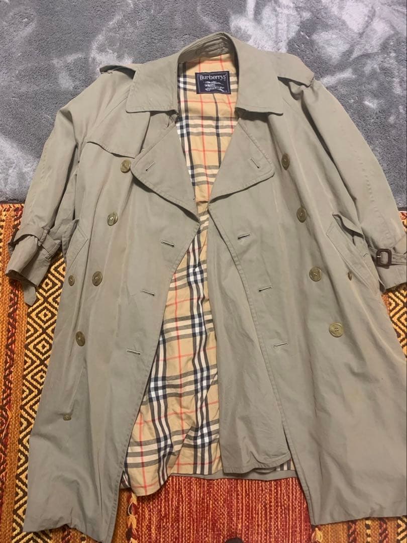 【美品】Burberry トレンチコート Sサイズ ベージュ ノバチェック