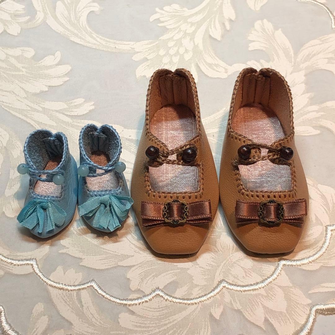 ドールシューズ　アンティークドール　ビスクドール　お人形の靴