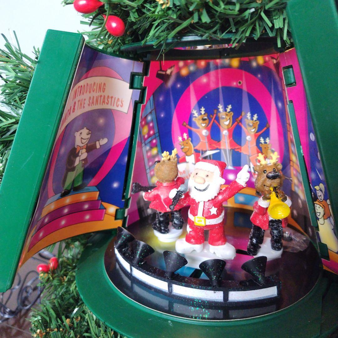 海外アンティーク 人感センサー クリスマスツリー ダンシング&ソング 扉難あり