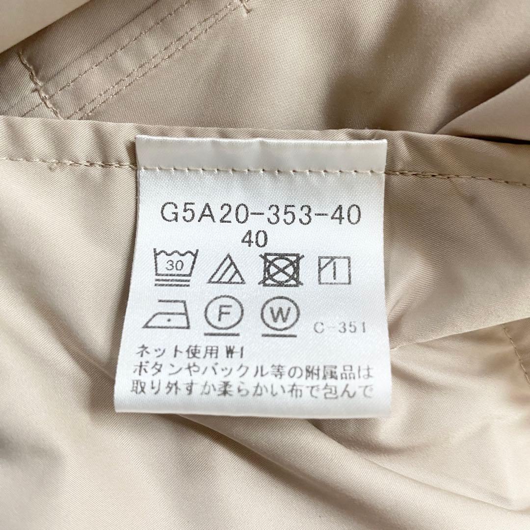 【極美品・L】マッキントッシュ　トレンチコート　ベルト　女優襟　高級生地　大きい