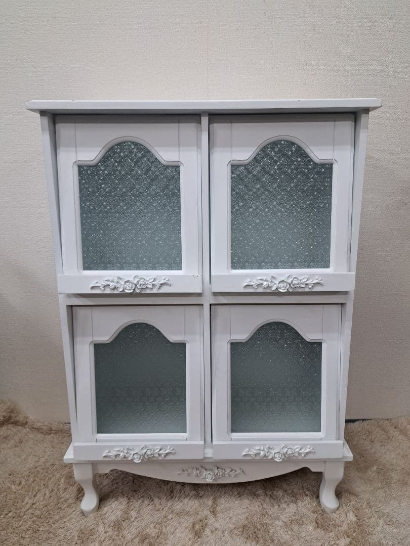♡ピュアホワイト　フラップラックアンティーク飾り家具♡