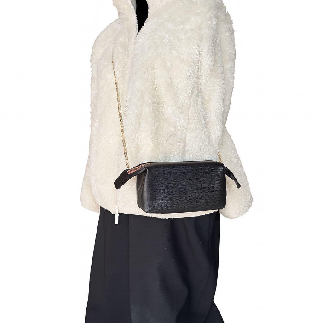 セリーヌ　celine ビンテージ　レザー　ポーチ　チェーン　ショルダー