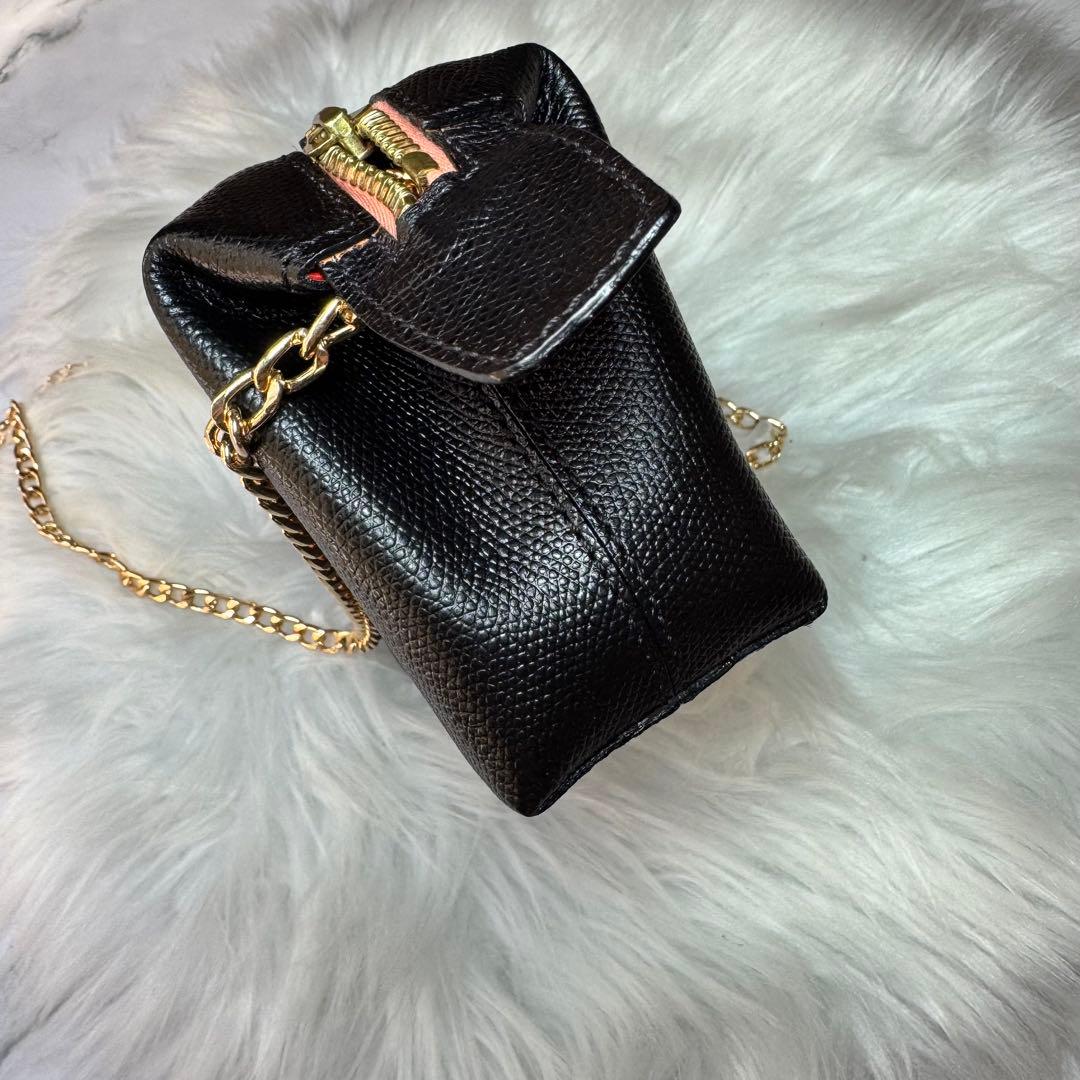 セリーヌ　celine ビンテージ　レザー　ポーチ　チェーン　ショルダー