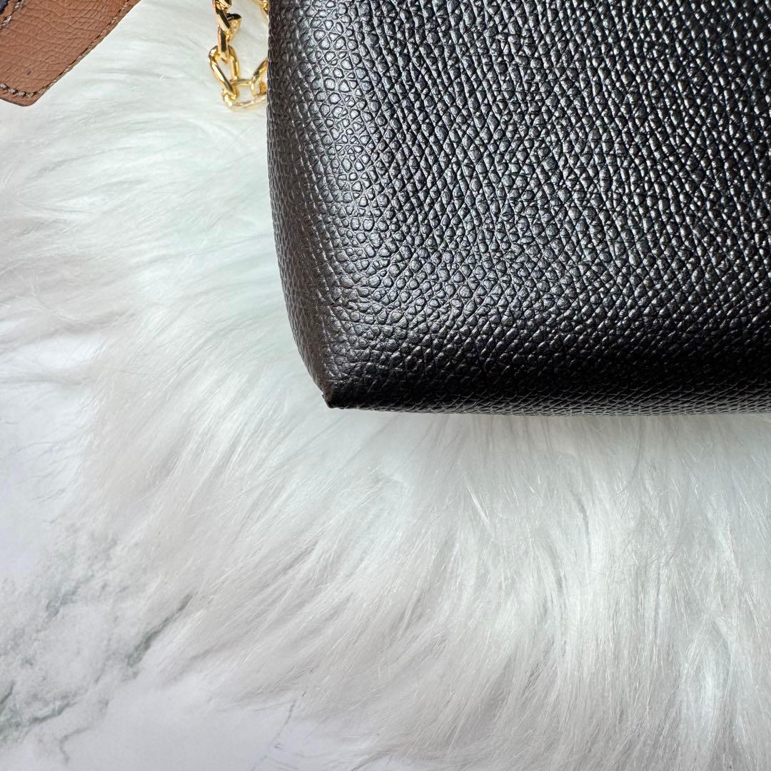 セリーヌ　celine ビンテージ　レザー　ポーチ　チェーン　ショルダー