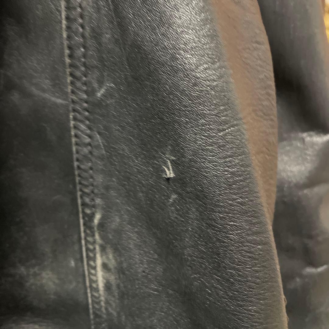 ヴィンテージ本革【renoma】希少ロングライダースジャケット コートY2K古着