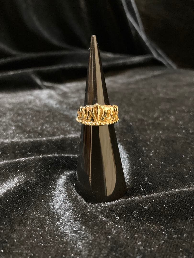 ④王冠RING小 真鍮