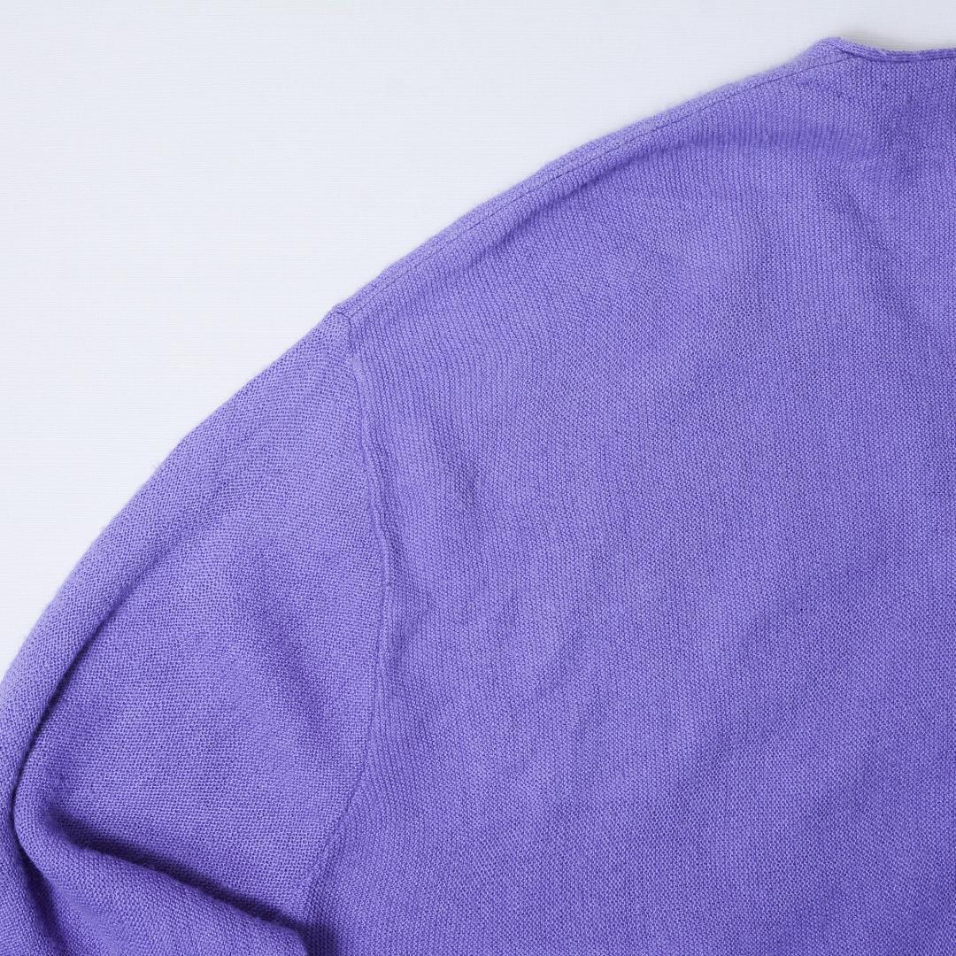 ラコステ　LACOSTE IZOD 80s 紫色 カーディガン US XL