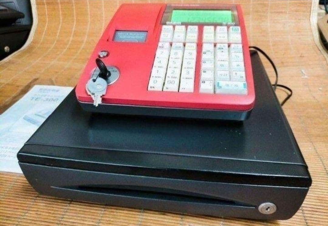 カシオレジスター　TE-300　フル設定無料　 送料無料人気機種　999926