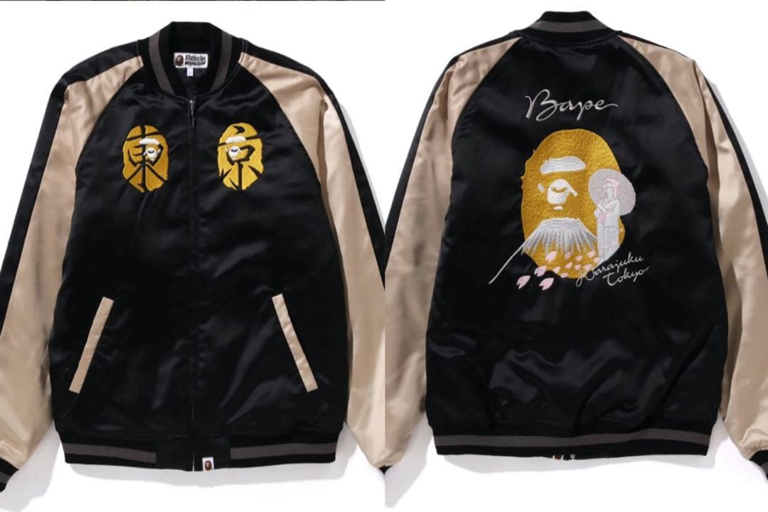 BAPE SOUVENIR JACKET エイプ スカジャン M 日本限定 刺繍