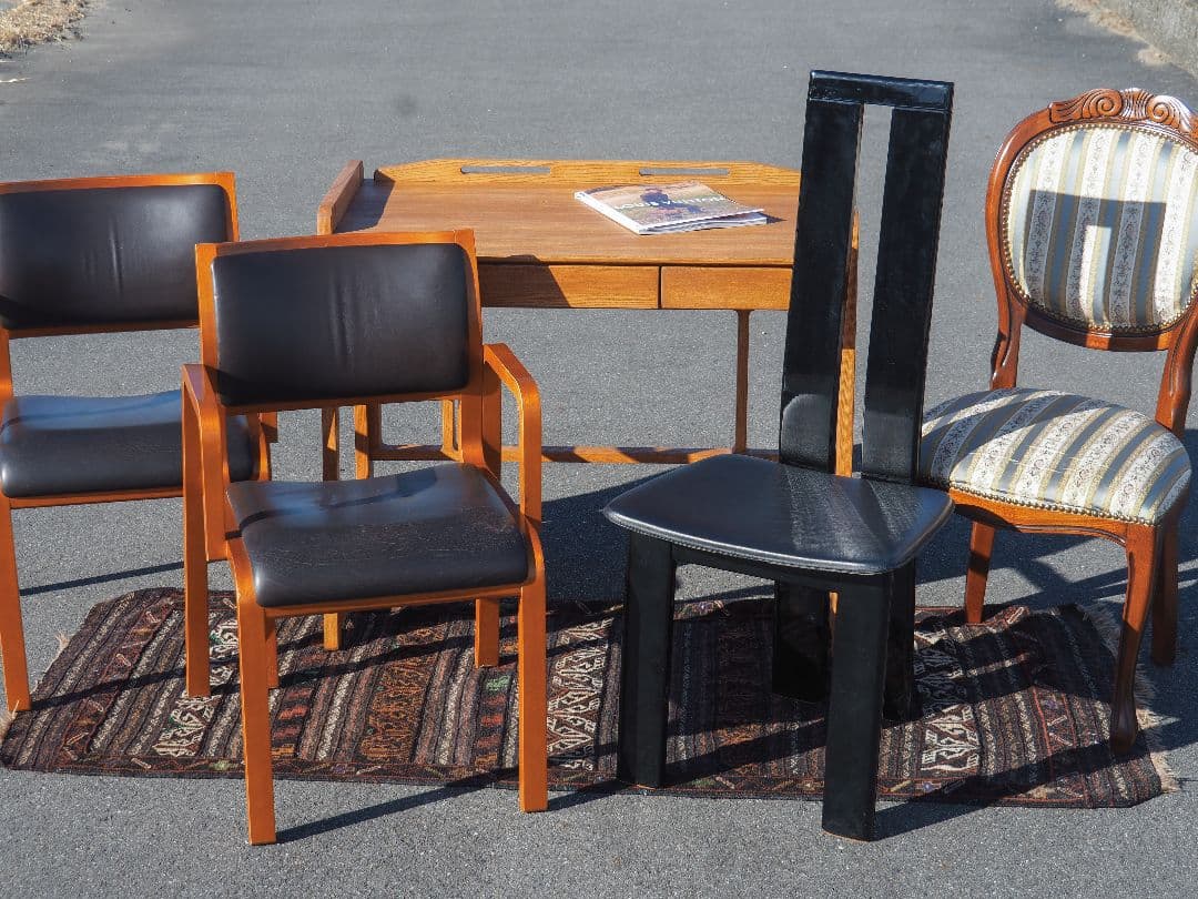 \"IMS SRL\"ブラックレザーハイバックチェア