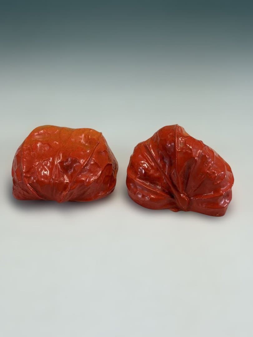 【中古品】粒俵造　乾漆　酸漿香合（共箱）