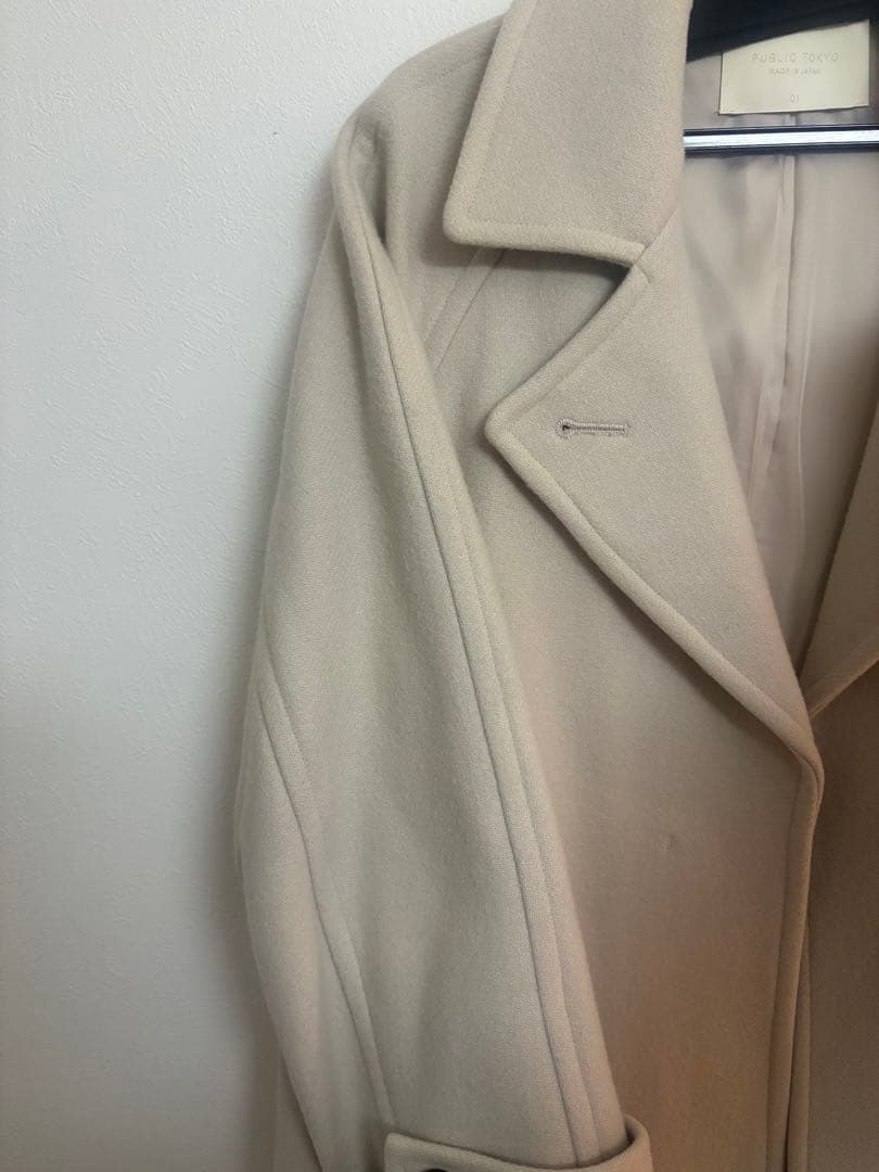 【にゃす】PUBLIC TOKYO カシミヤブレンドウールコート