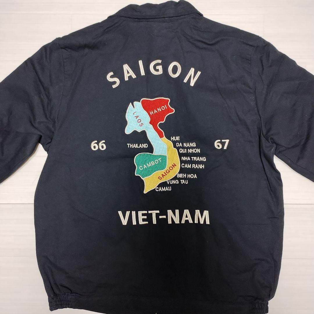​復刻 ベトジャン スカジャン 刺繍 虎 龍 地図 ベトナム 66-67