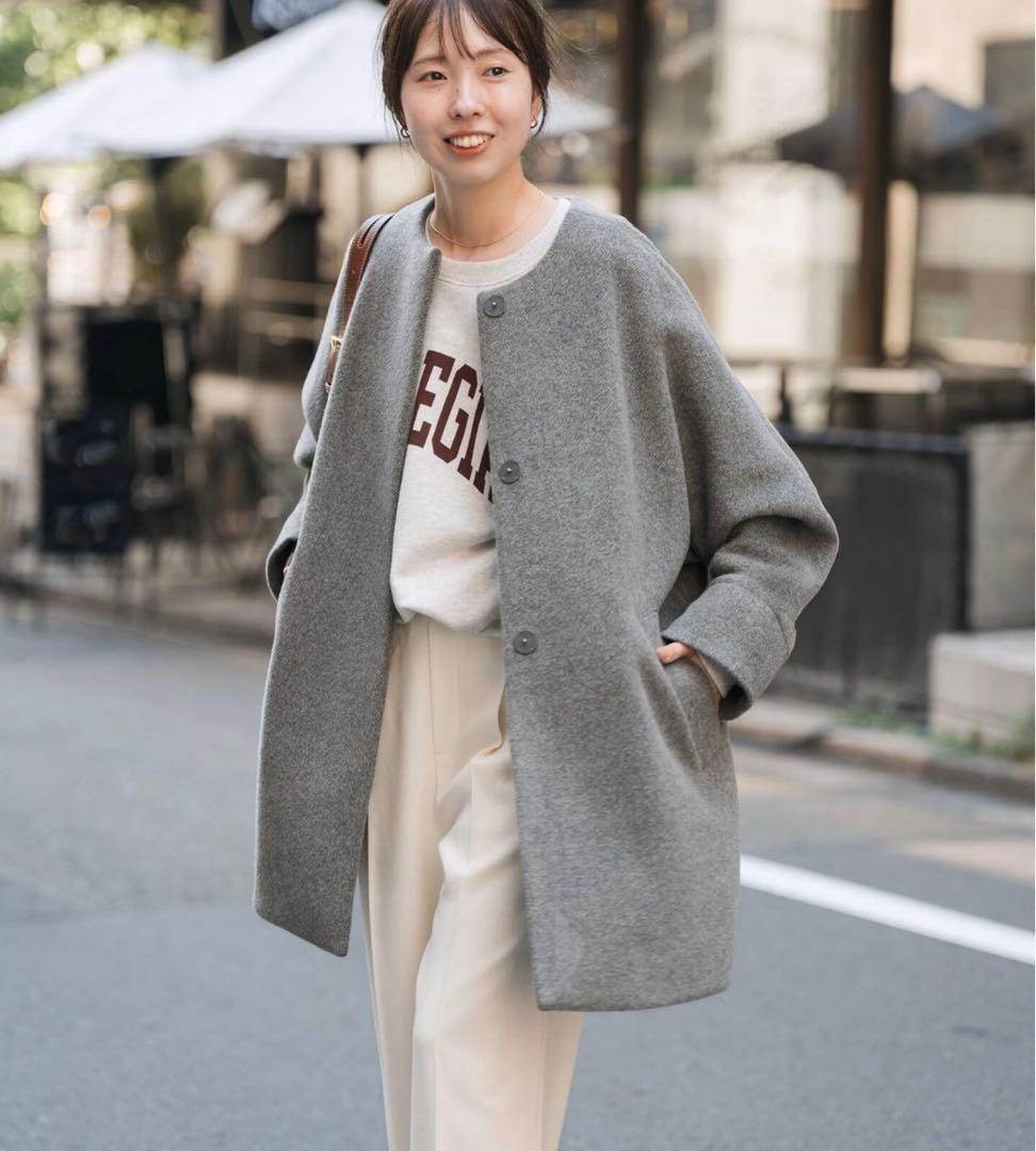 TICCA ティッカ　ノーカラーテントコート