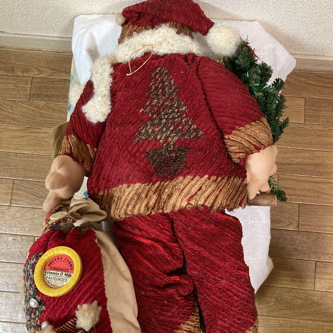 作家さんハンドメイド　大きなサンタクロース　カントリードール