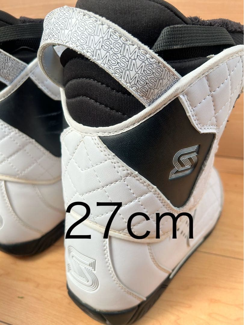 SIMS シムス 27cm スノーボードブーツ ホワイト