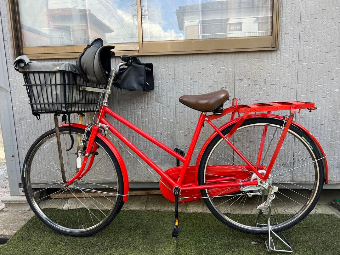 郵便局　丸石　自転車　郵便自転車　〒　26インチ
