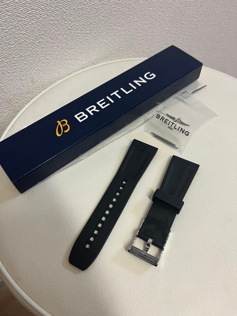 【美品】ブライトリング 純正 ラバーベルト 尾錠付