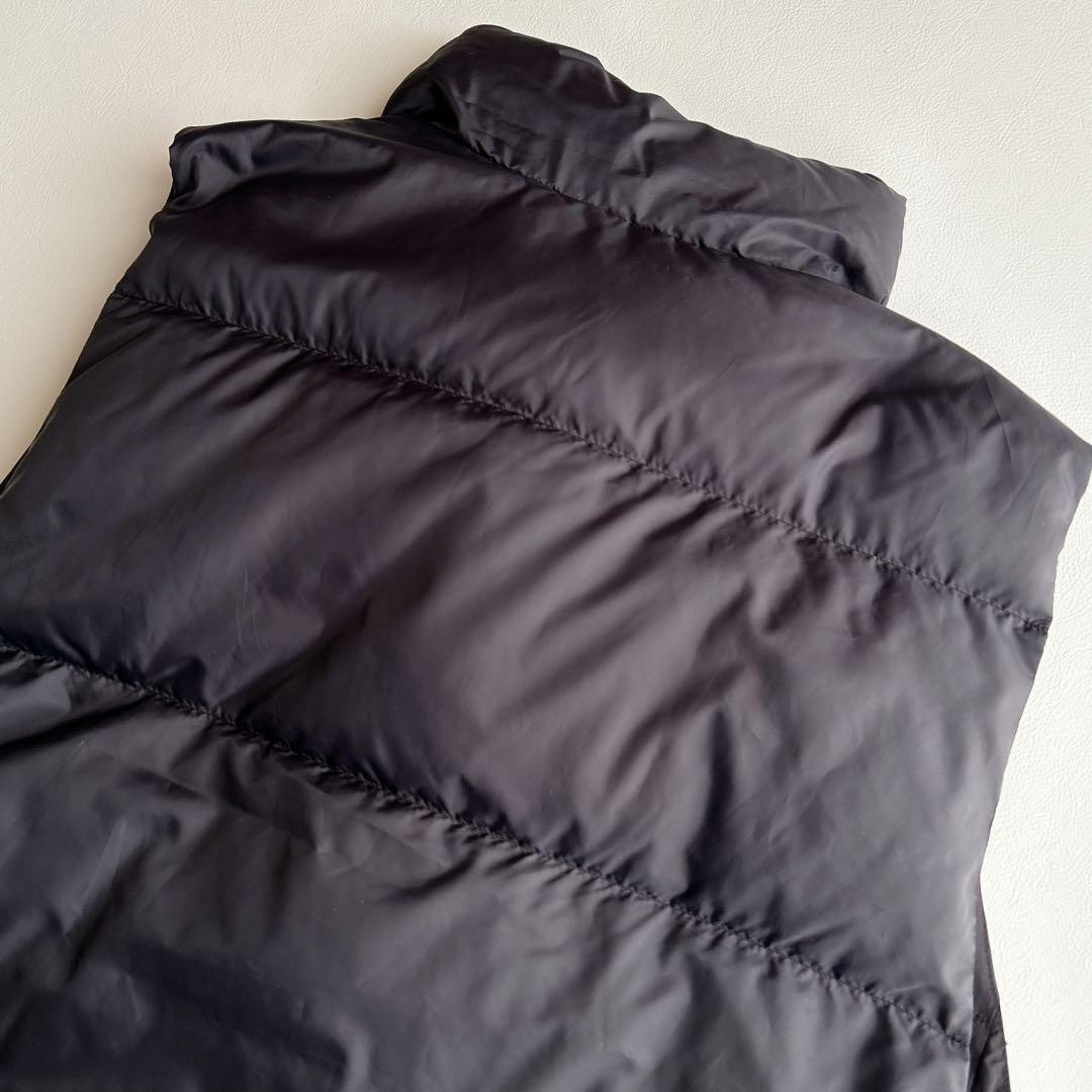 mizuiroind ⿻ ワイド ダウンベスト ダウン フェザー ゆったり 黒