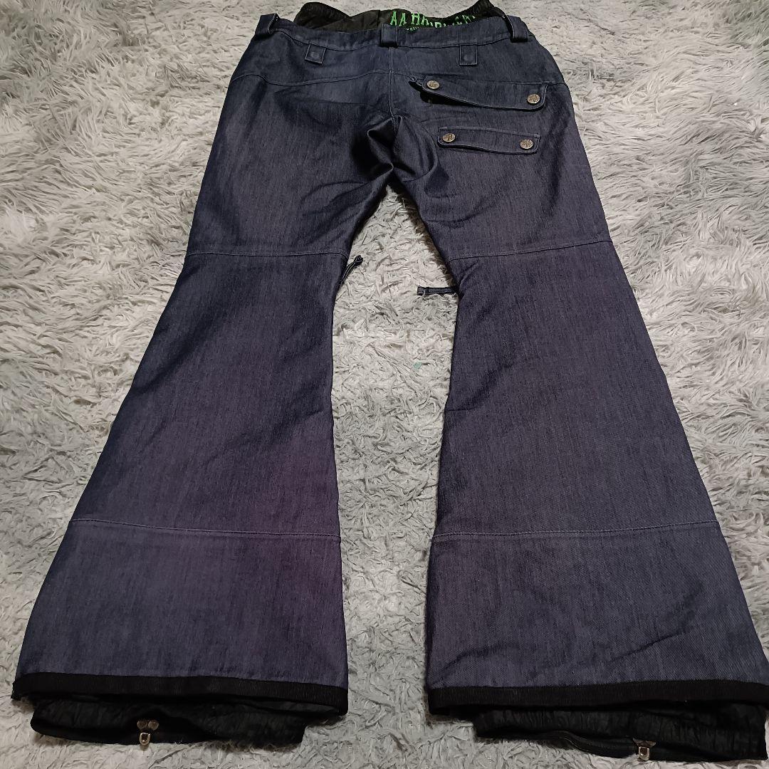 ダブルエーハードウェア スノボ ウェア デニム フレア S スノーウェア