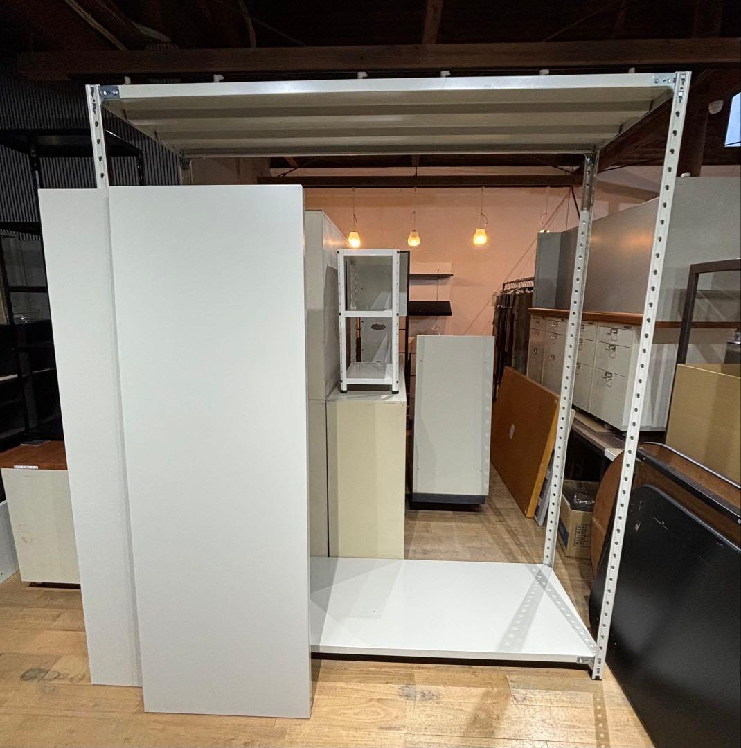 引取限定 3段 スチールラック 幅 180cm 高さ 200cm 位