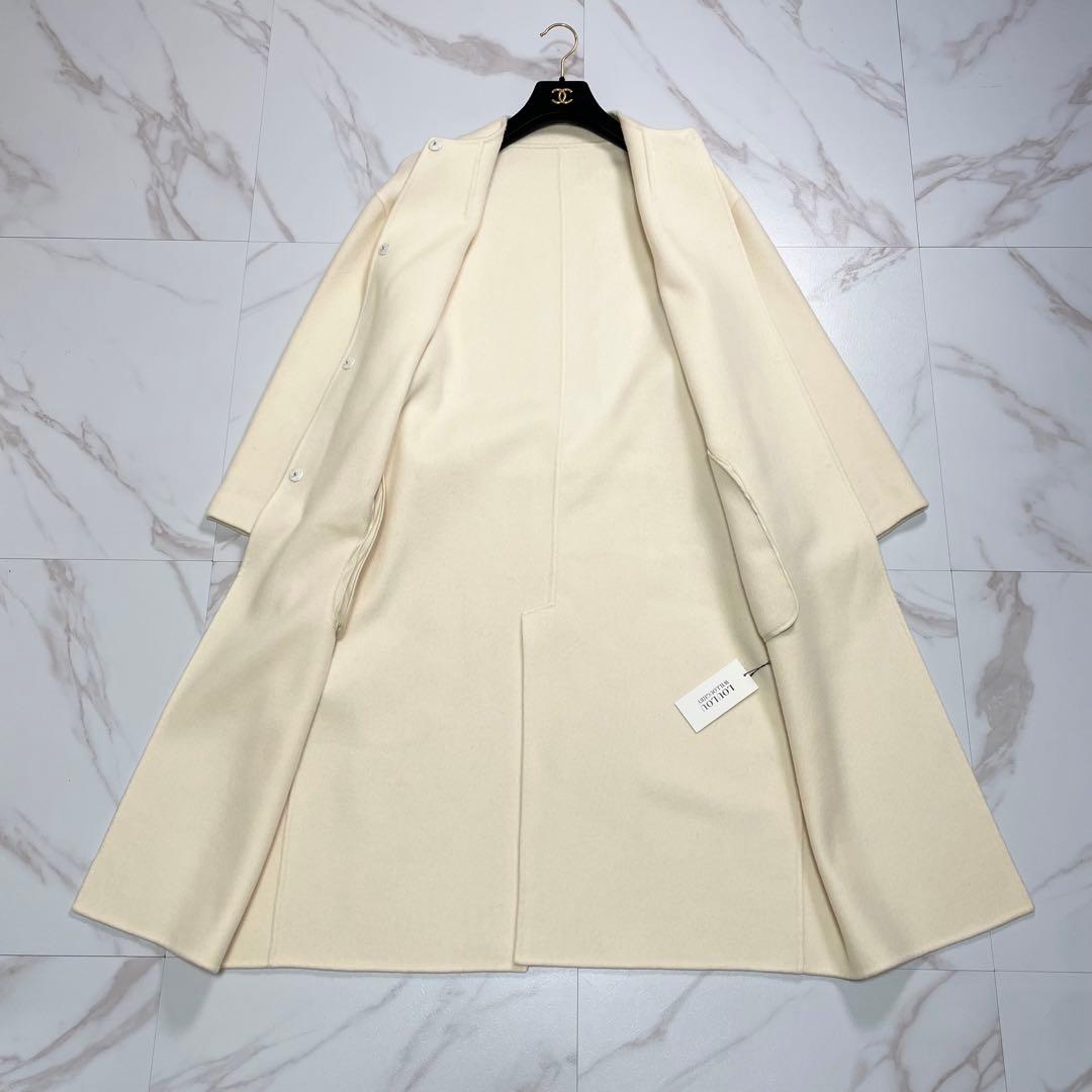 新品タグ付✨LOULOU WILLOUGHBY リバーコート ウール ベルト 1