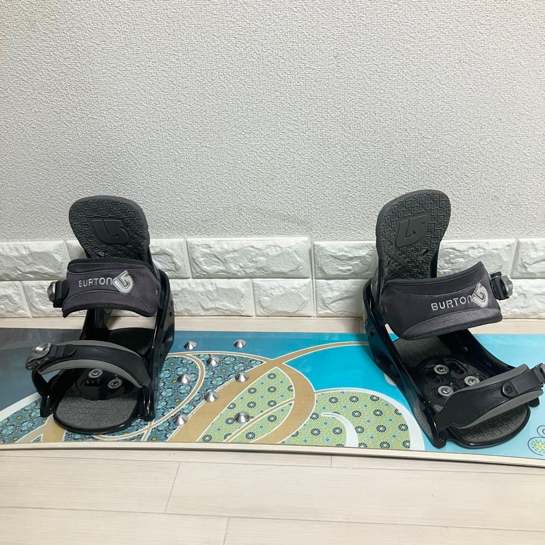 バック付/BURTON Luxバートンスノーボードセット147/バインディングM