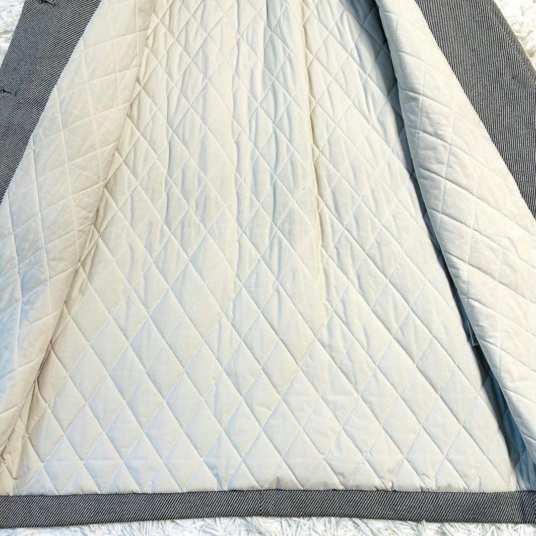 ブランベール blancvert ロングコート チェスターコート キルティング