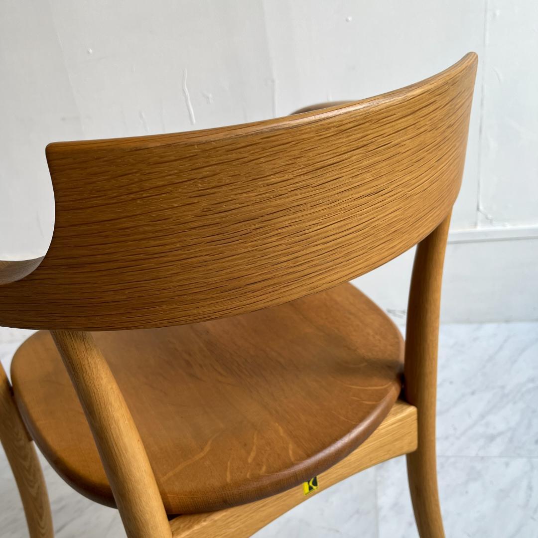 飛騨産業 HIDA キツツキ クレセント アームチェア オーク★美品